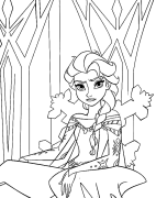 La Reine des neiges Coloriage En Ligne